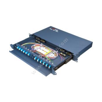 汤湖TH-24LC1+ 电信级 24口LC加厚抽拉式光纤终端盒 单模配满（蓝）光纤终端盒