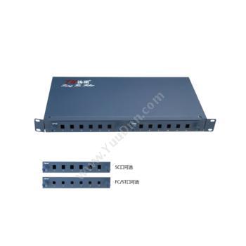 汤湖12口SC/LC光纤终端盒机架式光纤盒 TH-JG 12FC K（蓝）光纤终端盒