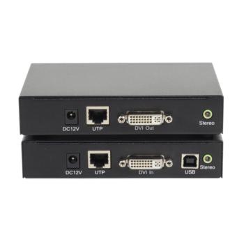 麦森特 Maxcent KVM延长器USB键鼠DVI网线传输150米4K无压缩 SKD-5150 KVM延长器