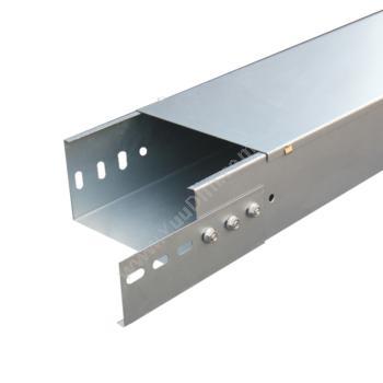 至配 ZhiPei 100*50*0.8 钢制镀锌槽式电缆桥架线槽（2米一根） 镀锌桥架