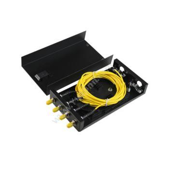 金坤宇4口ST单模满配机架式光缆终端盒 JKY-ST-4M （黑）光缆终端盒