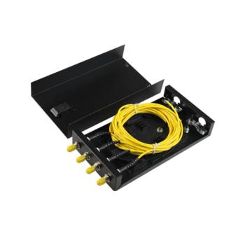 金坤宇 4口ST单模满配机架式光缆终端盒 JKY-ST-4M （黑） 光缆终端盒
