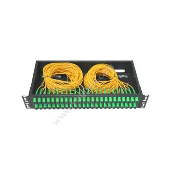 金坤宇48口SC/APC单模满配机架式光缆终端盒JKY-SC-APC-48 （黑）光缆终端盒