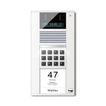 特思 TCS AID10-1 1键直按式可视门口机白色喷漆 外挂 楼宇对讲门口机
