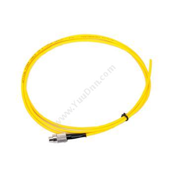 庆兴FC/UPC单模φ2.0电信级光纤尾纤（黄） 3M单模光纤尾纤