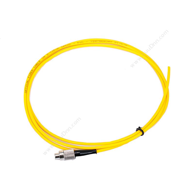庆兴 FC/UPC单模φ2.0电信级光纤尾纤（黄） 1m 单模光纤尾纤