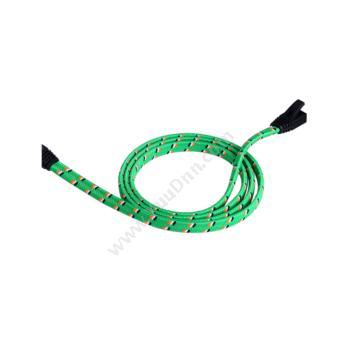 安普康 AmpCom超六类涤纶丝CAT6A扁平跳线（绿） 15米 ABW615GR超六类网线