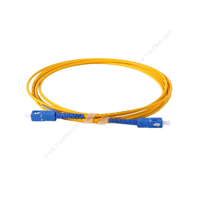 安普康 AmpCom AMSMUPC9/125SCSC10M 单模单芯SC-SC电信级光纤跳线10米（黄） 单模光纤跳线
