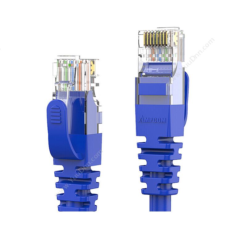 安普康 AmpCom 超五类非屏蔽跳线（蓝） 3米 AMCAT5E0830(BU) 超五类网线