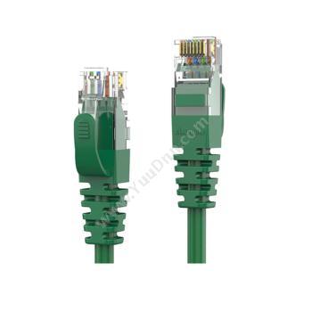 安普康 AmpCom六类非屏蔽跳线（绿） 0.5米 AMCAT60805(GR)六类工程网络跳线