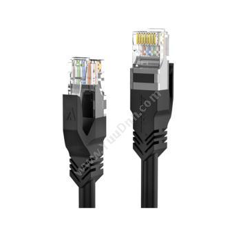 安普康 AmpCom超五类非屏蔽无氧铜网络跳线 网络级 （黑） 0.5米 AMC5EBK71605超五类网线