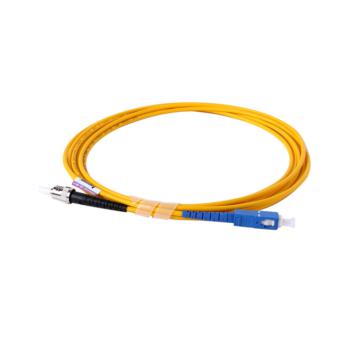 安普康 AmpCom AMSMUPC9/125STSC3M 单模单芯ST-SC电信级光纤跳线3米（黄） 单模光纤跳线