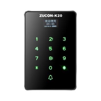 祖程 ZuCon K20 门禁考勤机金属触摸机刷卡机密码机带U盘下载功能 ID读头（防水） 人脸考勤