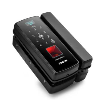 祖程 ZuCon 办公室玻璃门指纹锁 F350 指纹+密码+刷卡+手机临时密码+遥控器(选配) 指纹考勤