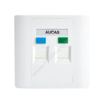 台湾奥卡斯 Aucas86型双口普通防尘面板 ACFP02面板