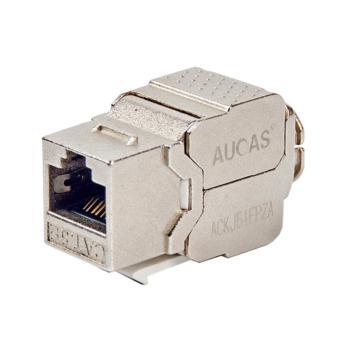 台湾奥卡斯 Aucas超五类屏蔽锌合金模块 ACKJ51FPZA超五类网线