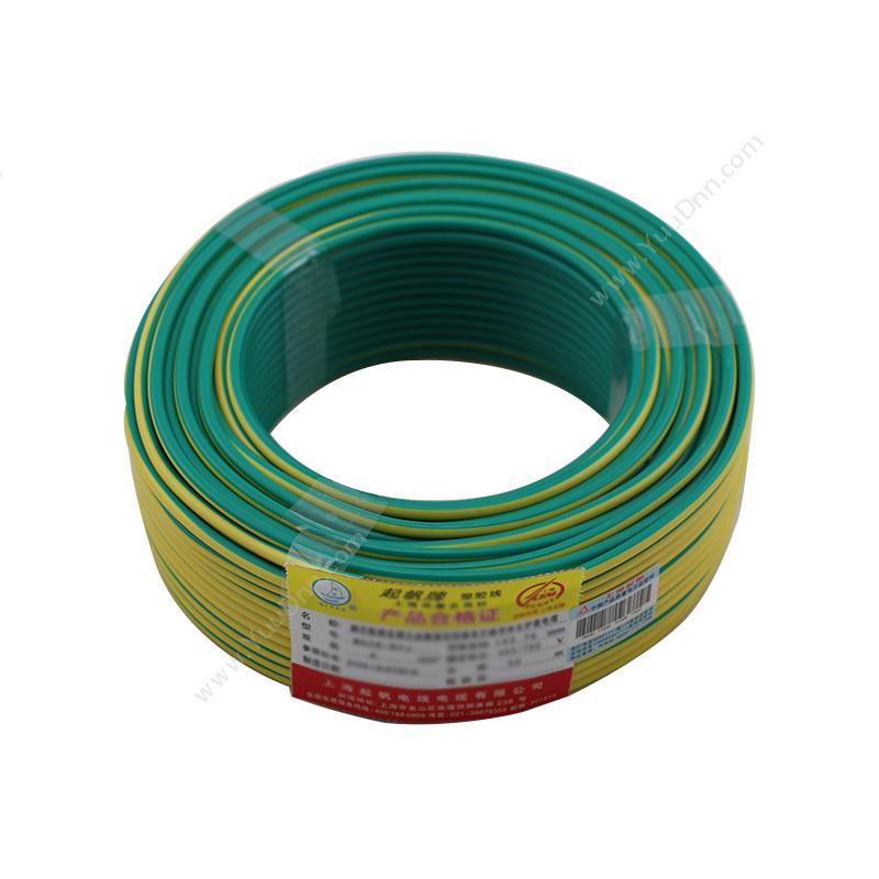 起帆 Qifan BV1.5 单芯布电线 黄（绿） 100米/卷 单芯电力电缆
