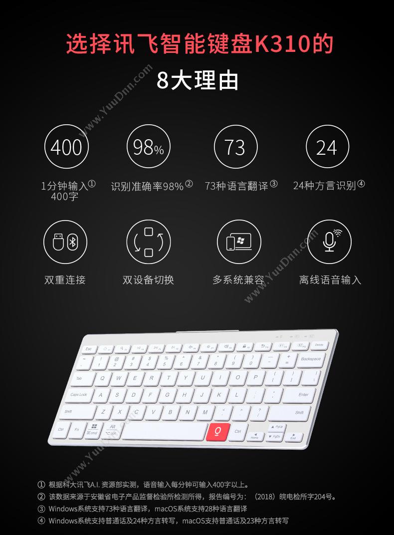 科大讯飞 智能键盘K310 智能办公