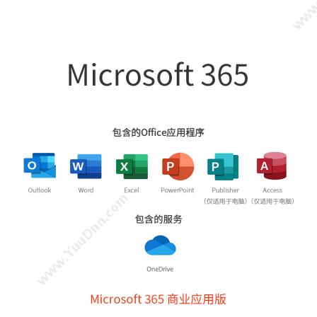 微软 Microsoft365 办公软件(商业应用版）office软件