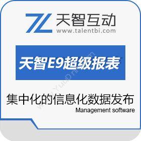 北京天智互动天智E9超级报表商业智能BI