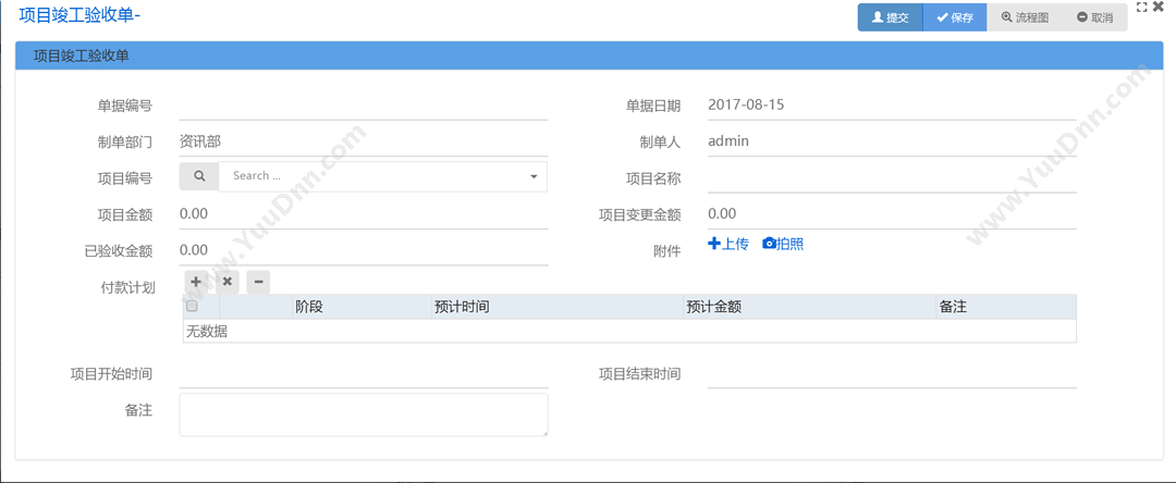 上海富策信息科技有限公司 富策项目预算管理系统 项目管理