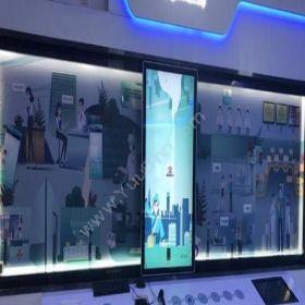 深圳市鼎深电子科技展厅滑轨屏-展厅互动滑轨屏电视软件卡券管理