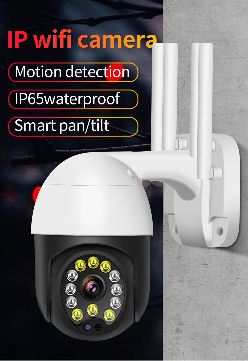 物果 1080P Outdoor Waterproof Mini Speed Dome Camera | Intelligent Dual Light IR & White LED | Motion Detection 摄像机
