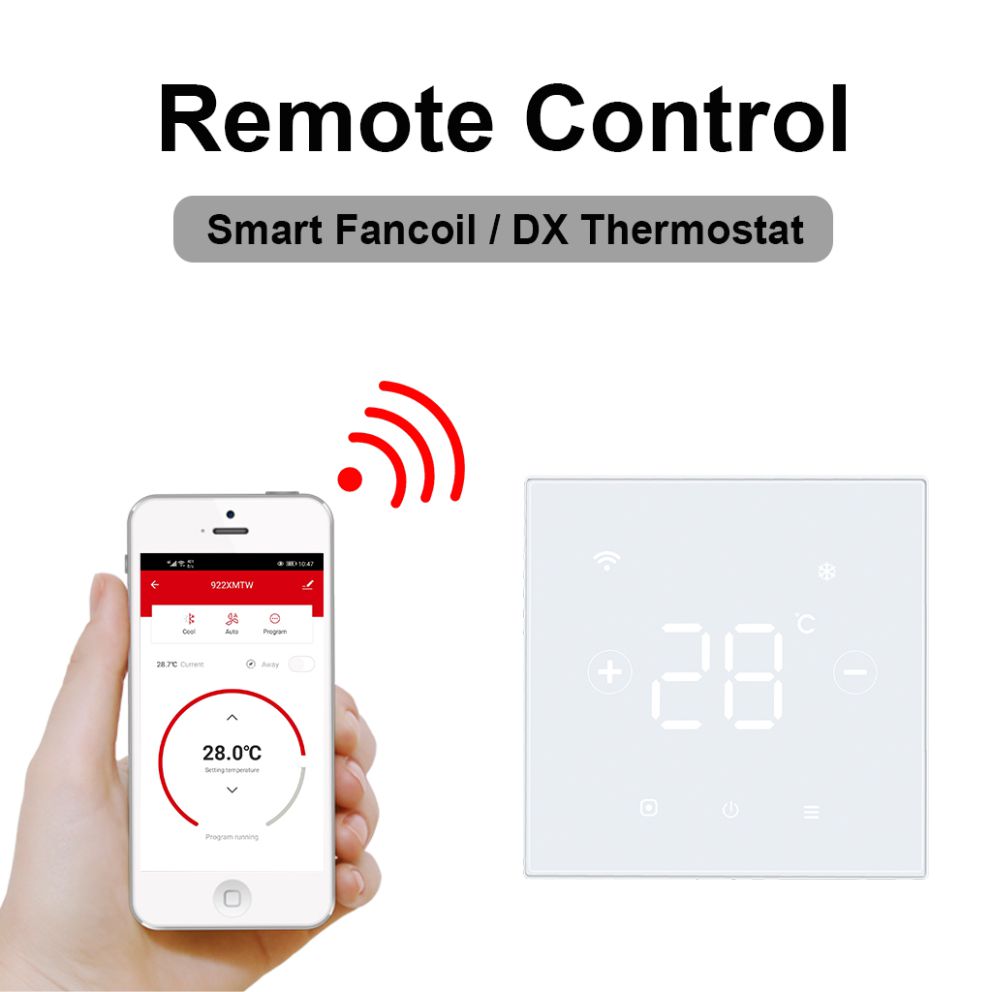 物果 智能风机盘管 / DX 系统控制温控器 WiFi控制 风机盘管温控器