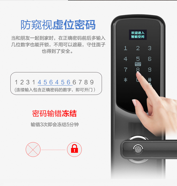 物果 Zigbee智能锁全屋智能联动远程解锁，指纹密码刷卡临时密码APP远程消息提醒 智能门锁