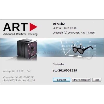 ART DTrack2 动作捕捉软件 光学动作捕捉
