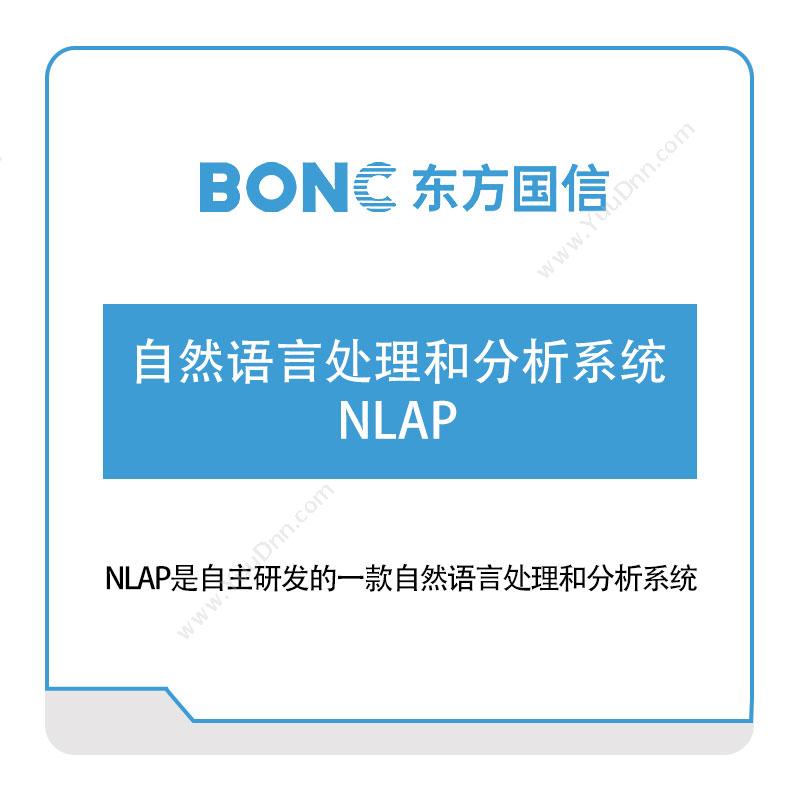 东方国信自然语言处理和分析系统NLAP大数据