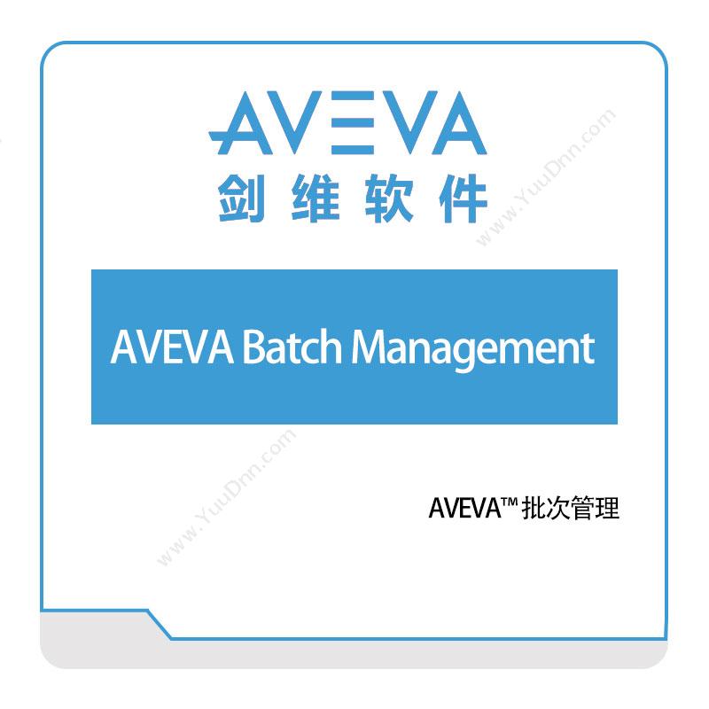剑维软件 AVEVA-批次管理 批次管理